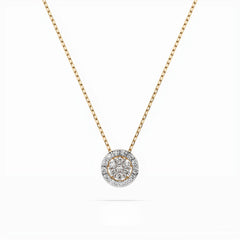 Elegante Diamant-Halskette aus 18K Gold - 104-10038