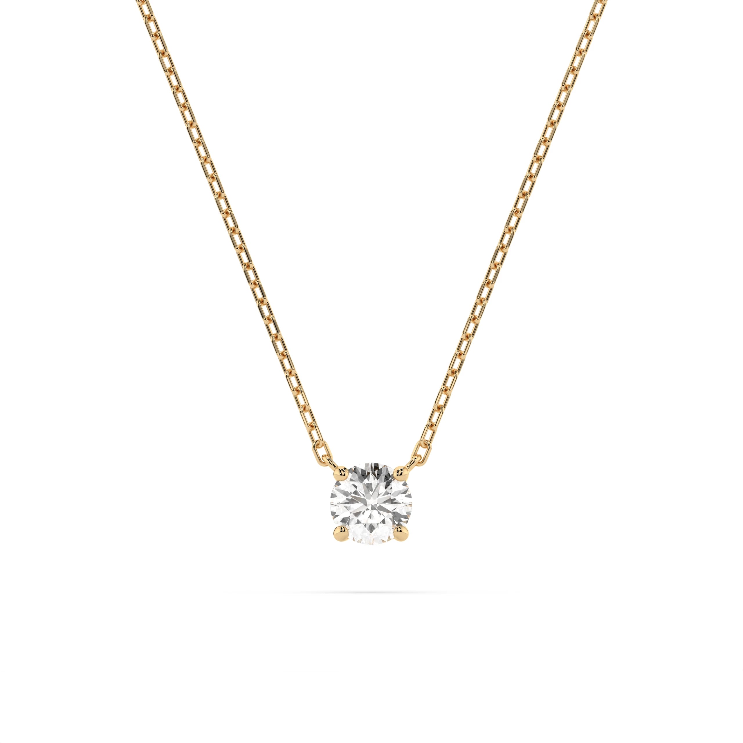 Elegante Diamant-Halskette aus 18K Gold - 104-10040(3.4)