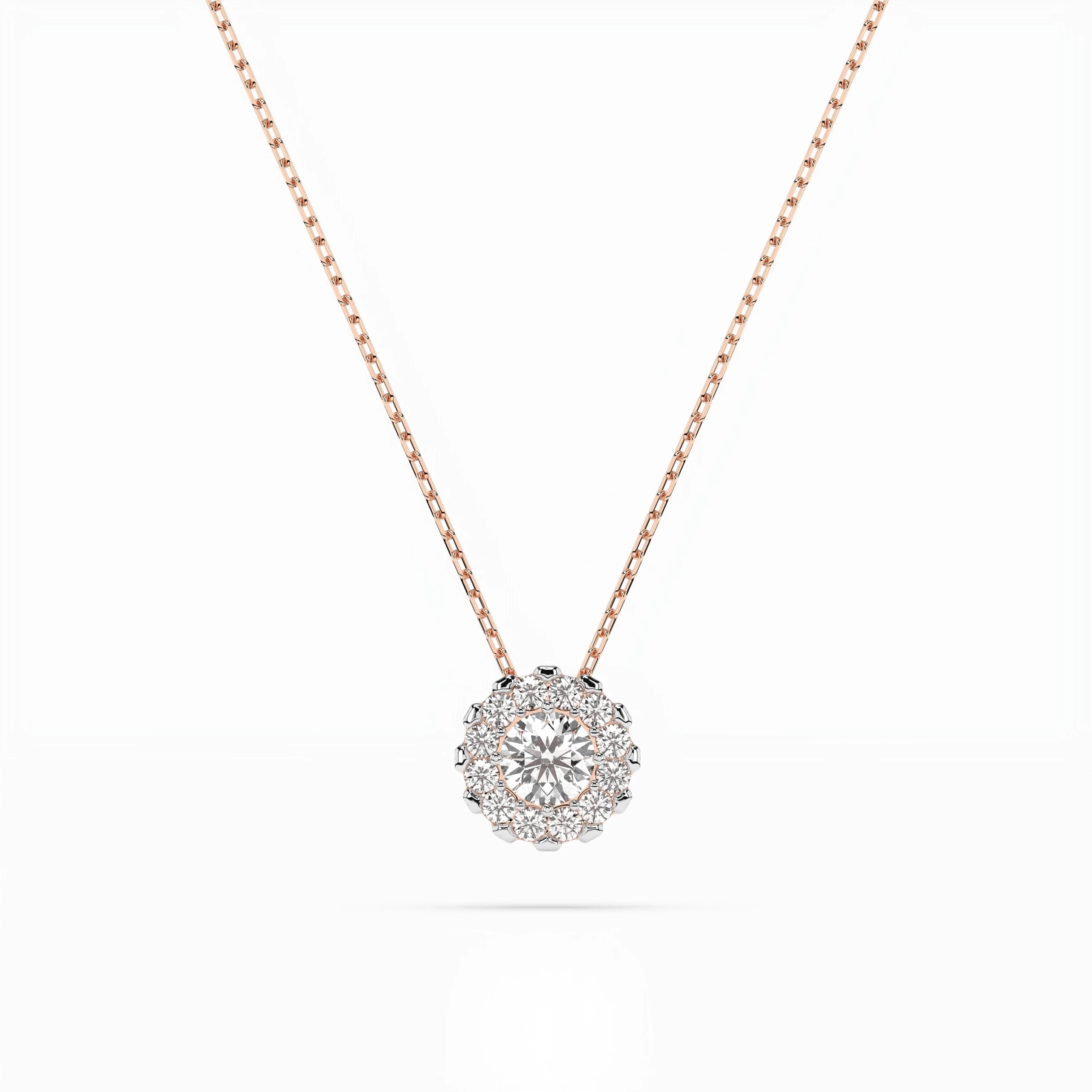 Elegante Diamant-Halskette aus 18K Gold - 104-10044(3.0)