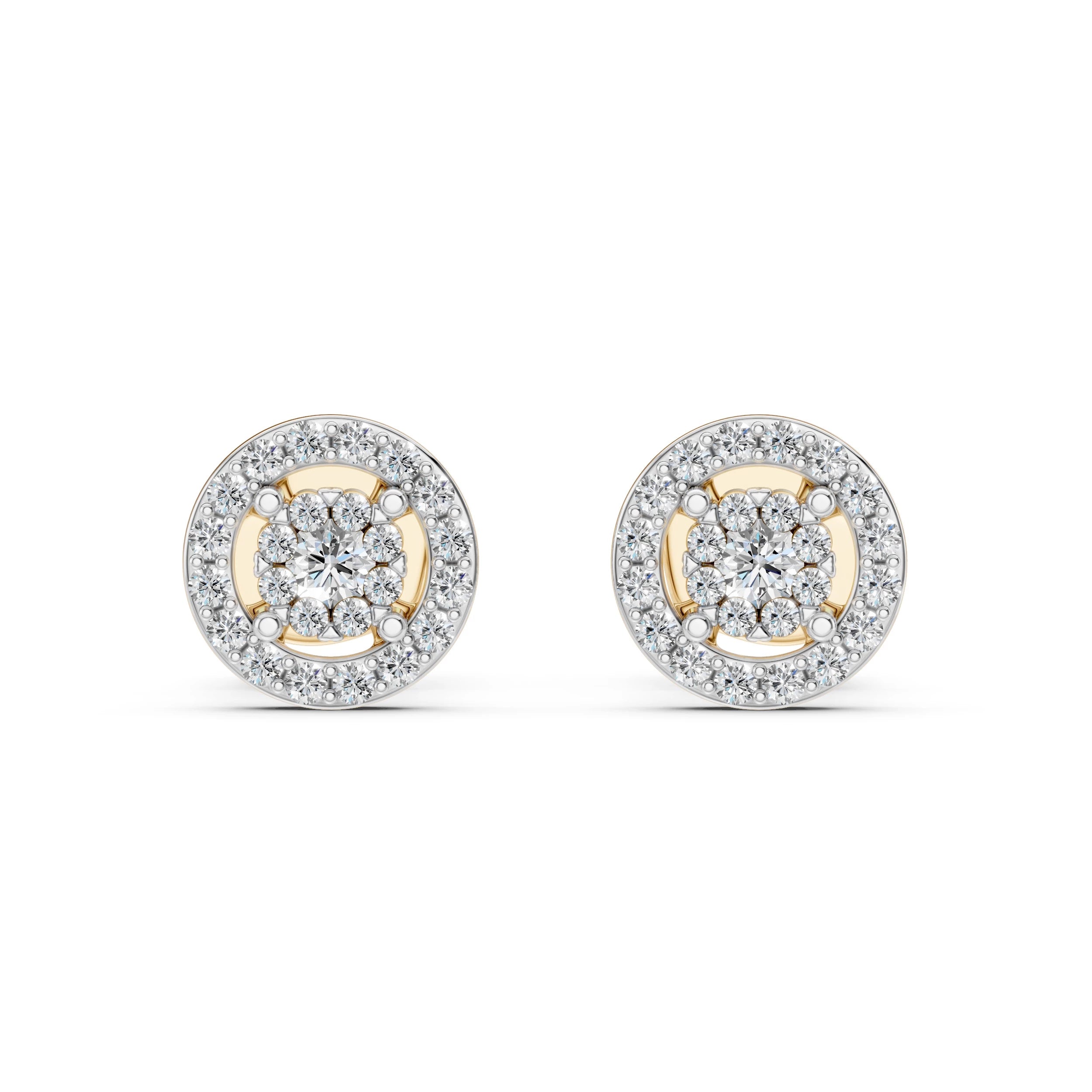 Elegante Diamant-Ohrringe aus 18K Gold - 102-10018(2.0)