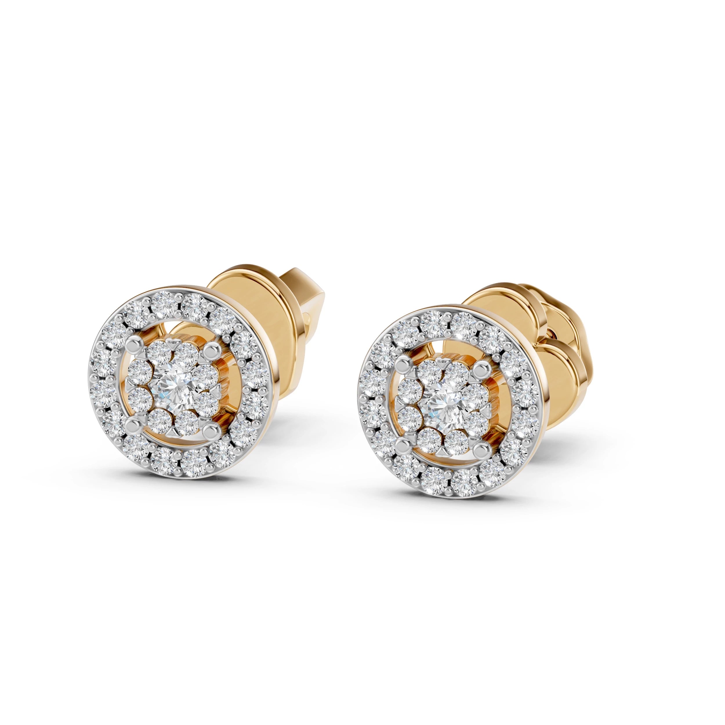 Elegante Diamant-Ohrringe aus 18K Gold - 102-10018(2.0)