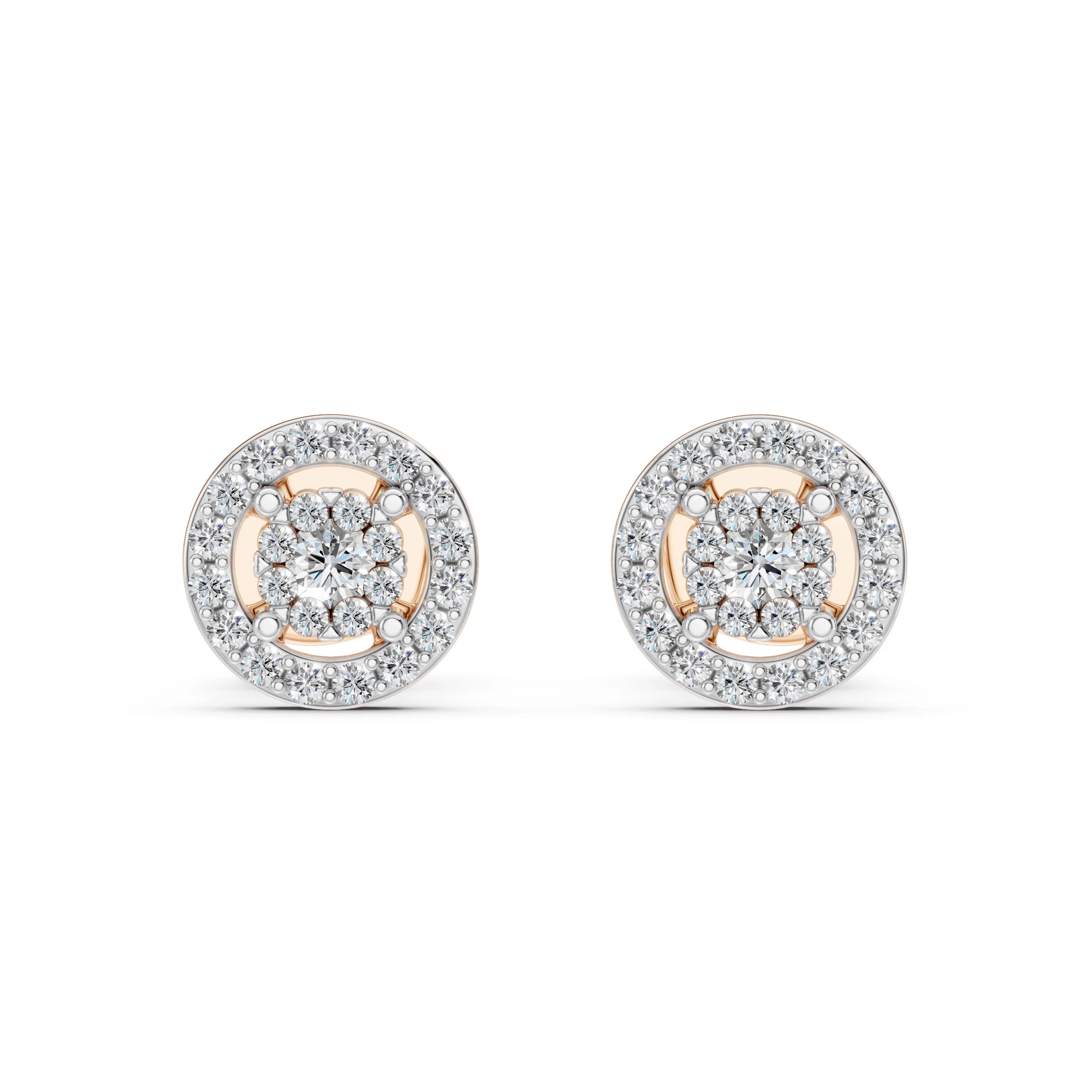 Elegante Diamant-Ohrringe aus 18K Gold - 102-10018(2.0)