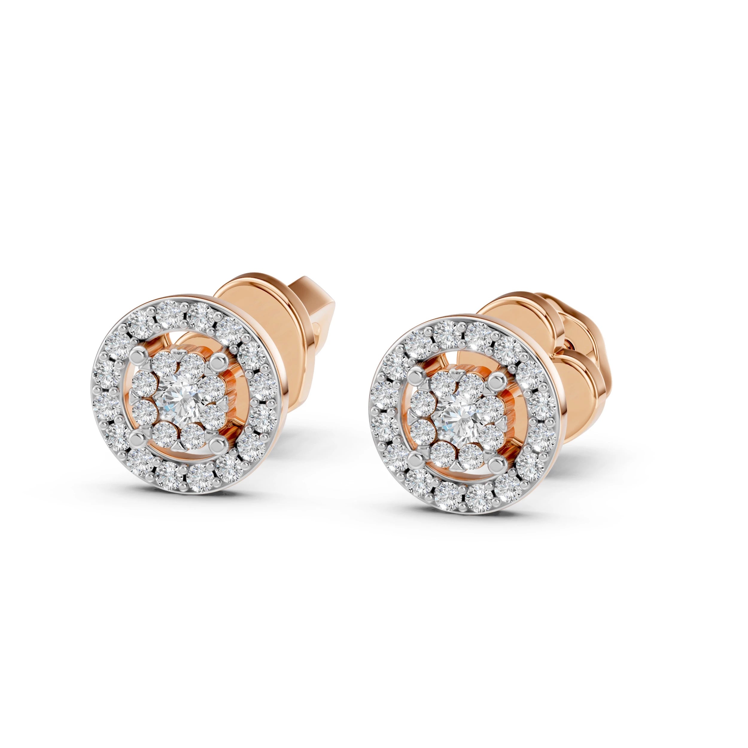 Elegante Diamant-Ohrringe aus 18K Gold - 102-10018(2.0)