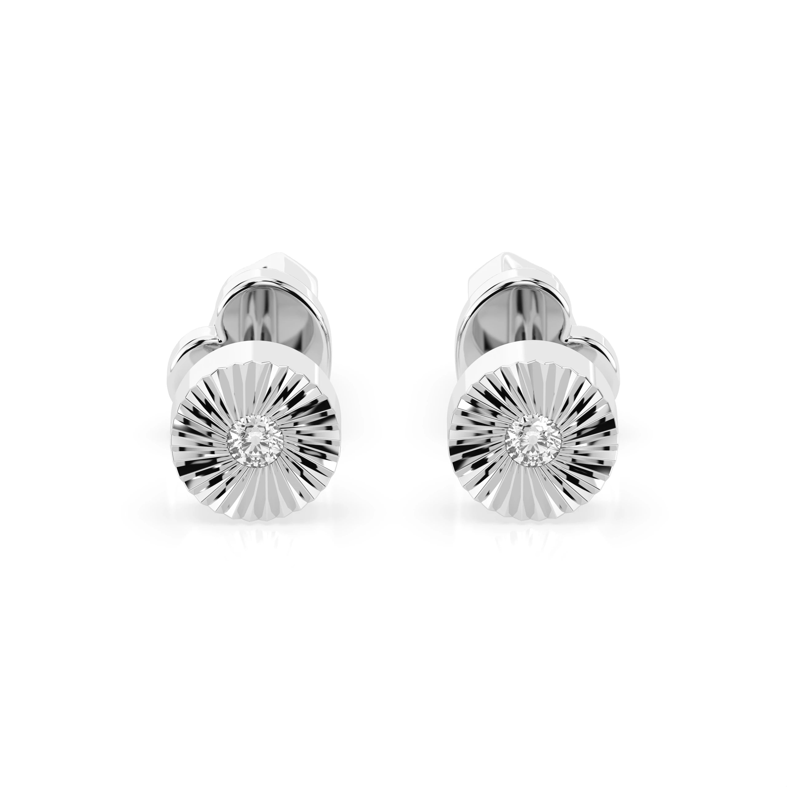 Elegante Diamant-Ohrringe aus 18K Gold - 102-10049 