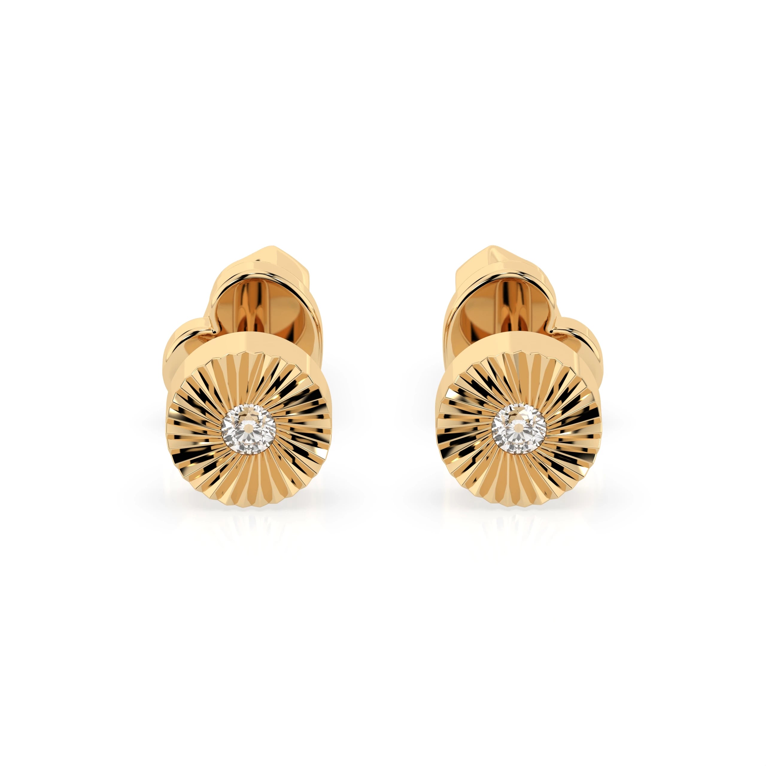 Elegante Diamant-Ohrringe aus 18K Gold - 102-10049 