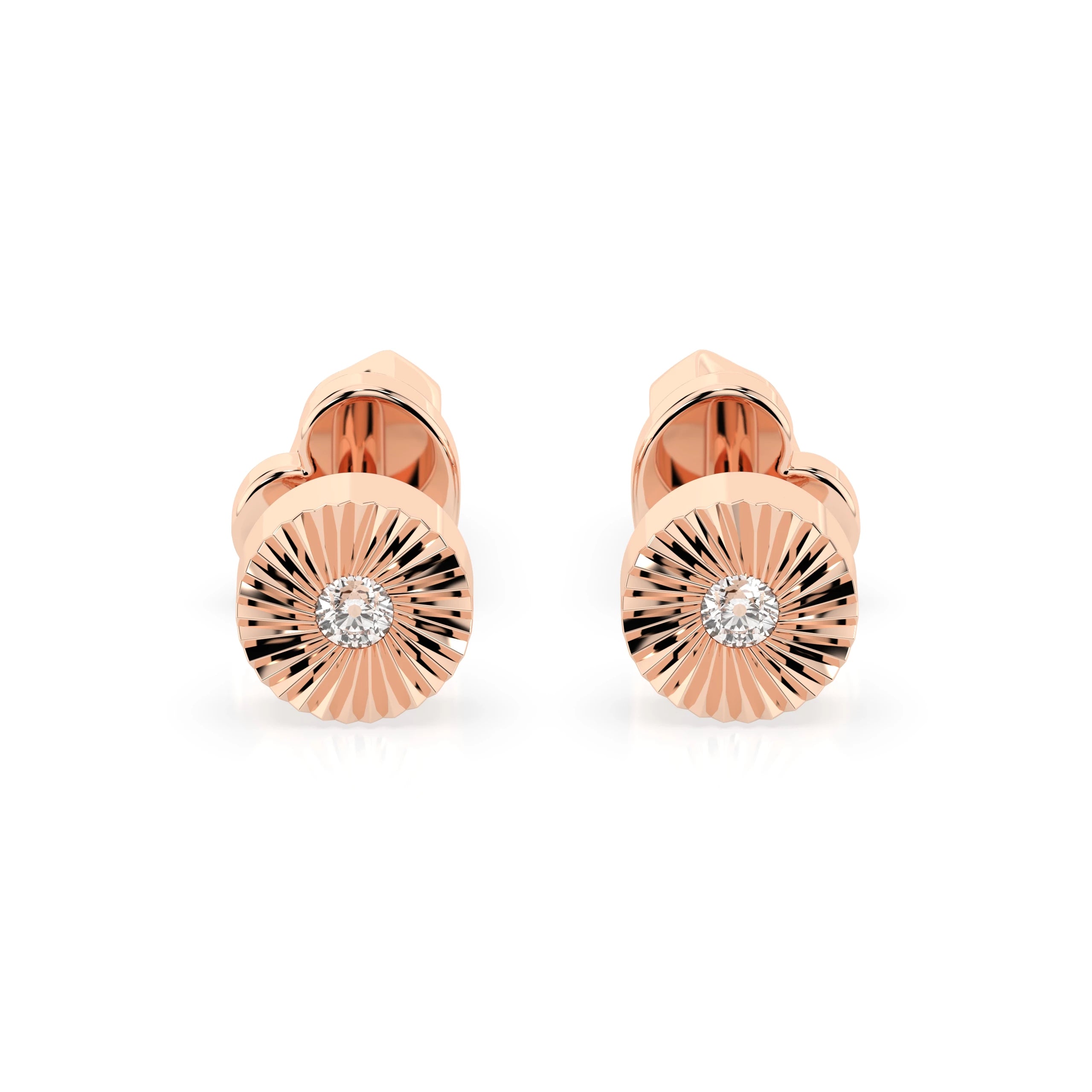 Elegante Diamant-Ohrringe aus 18K Gold - 102-10049 