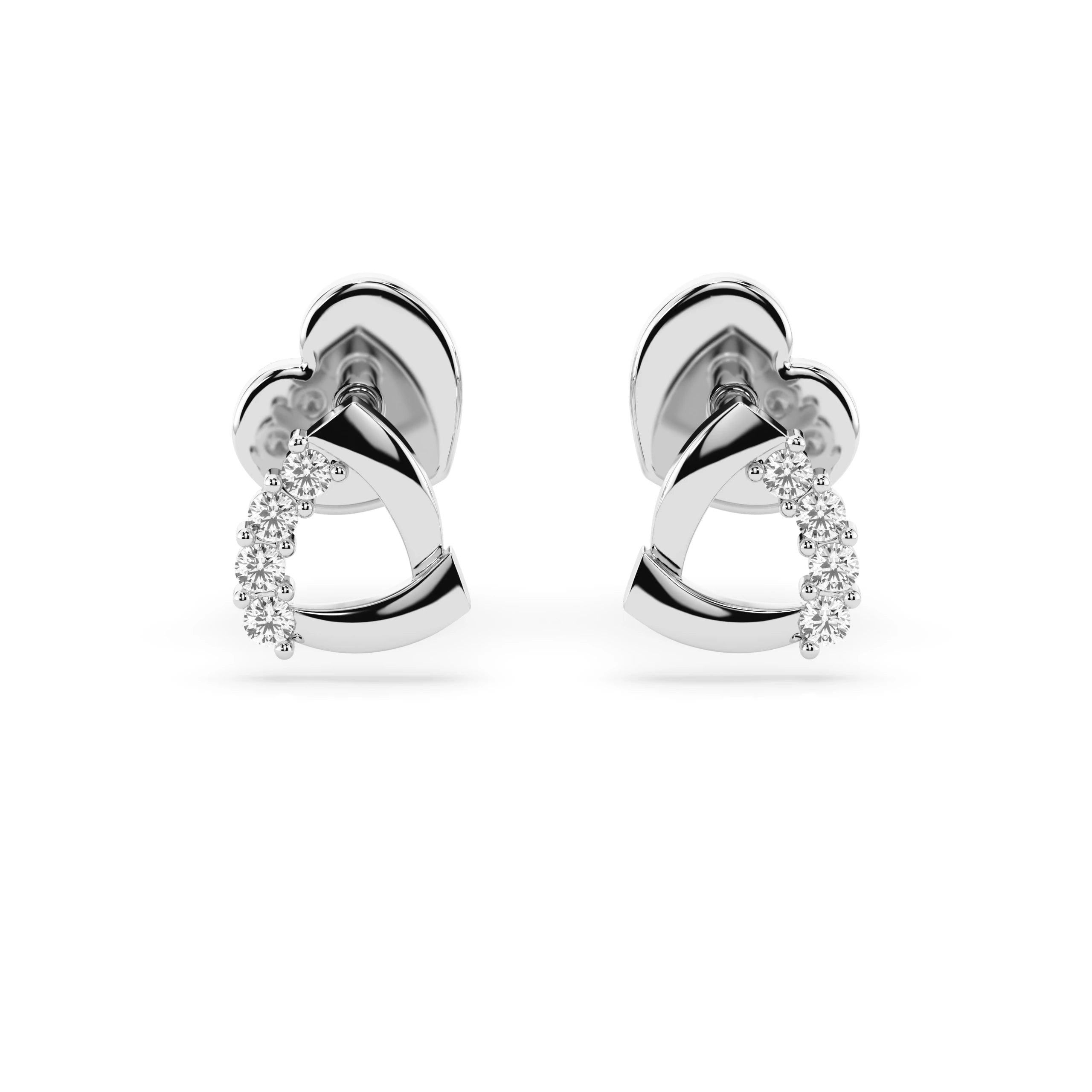 Elegante Diamant-Ohrringe aus 18K Gold - 102-10061