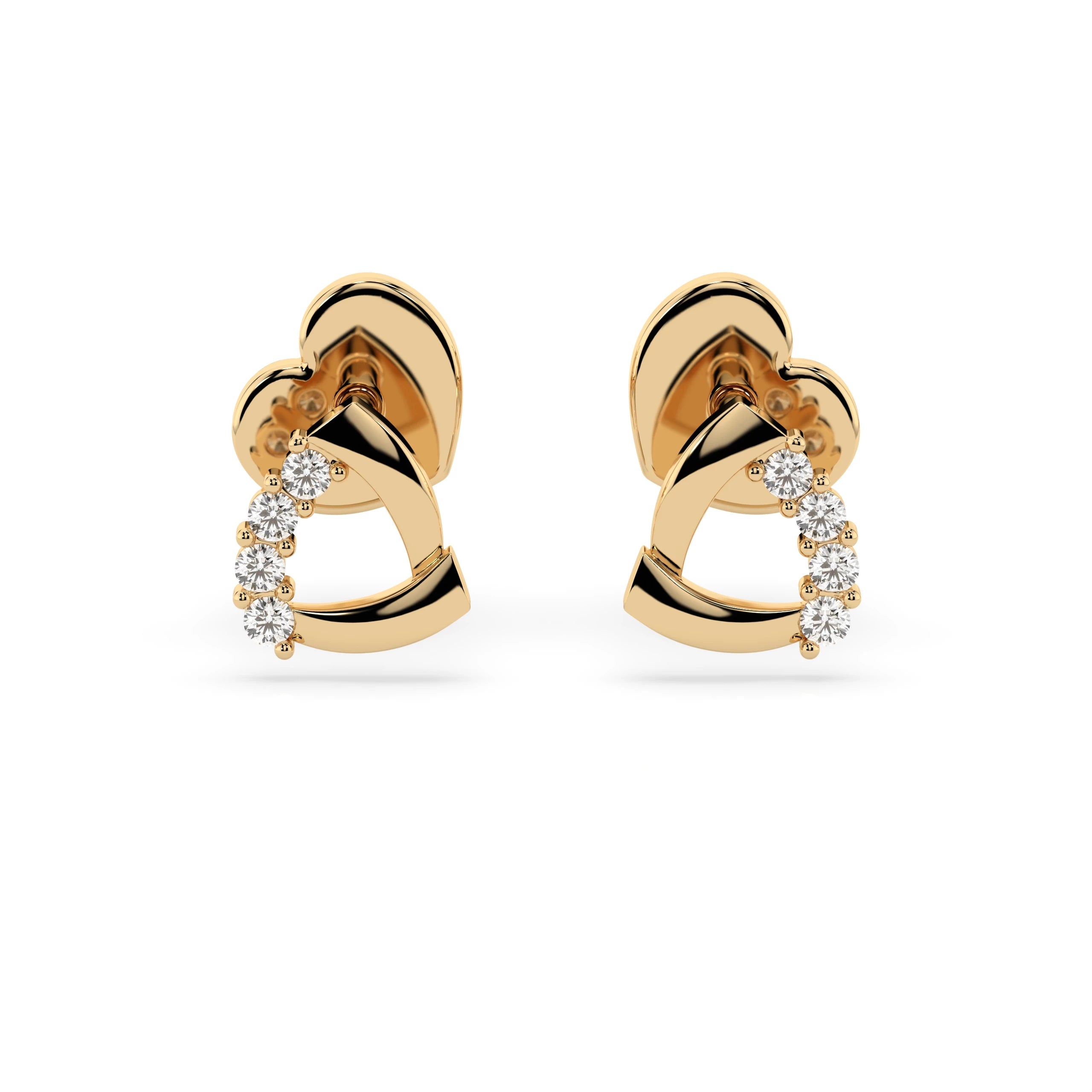 Elegante Diamant-Ohrringe aus 18K Gold - 102-10061