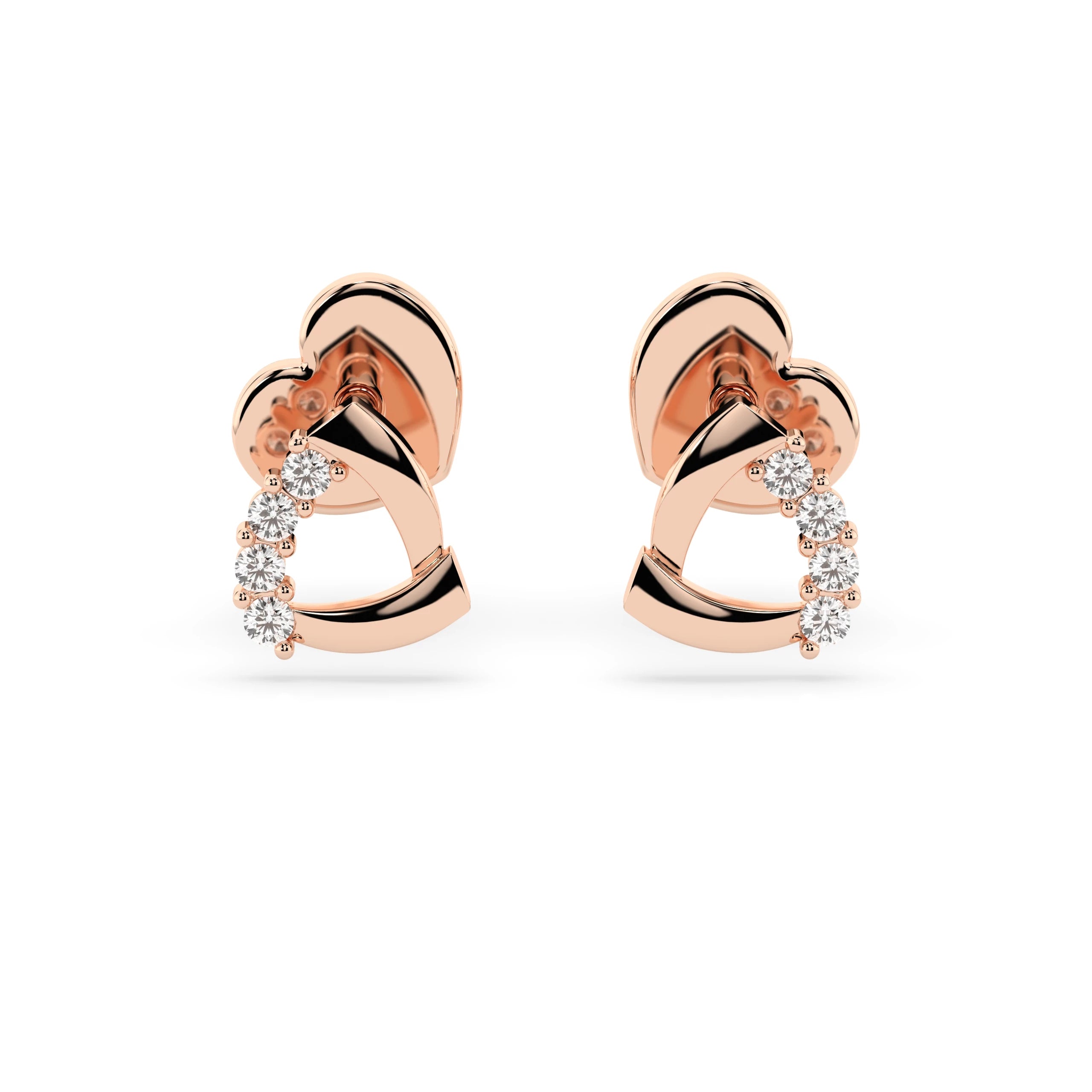 Elegante Diamant-Ohrringe aus 18K Gold - 102-10061