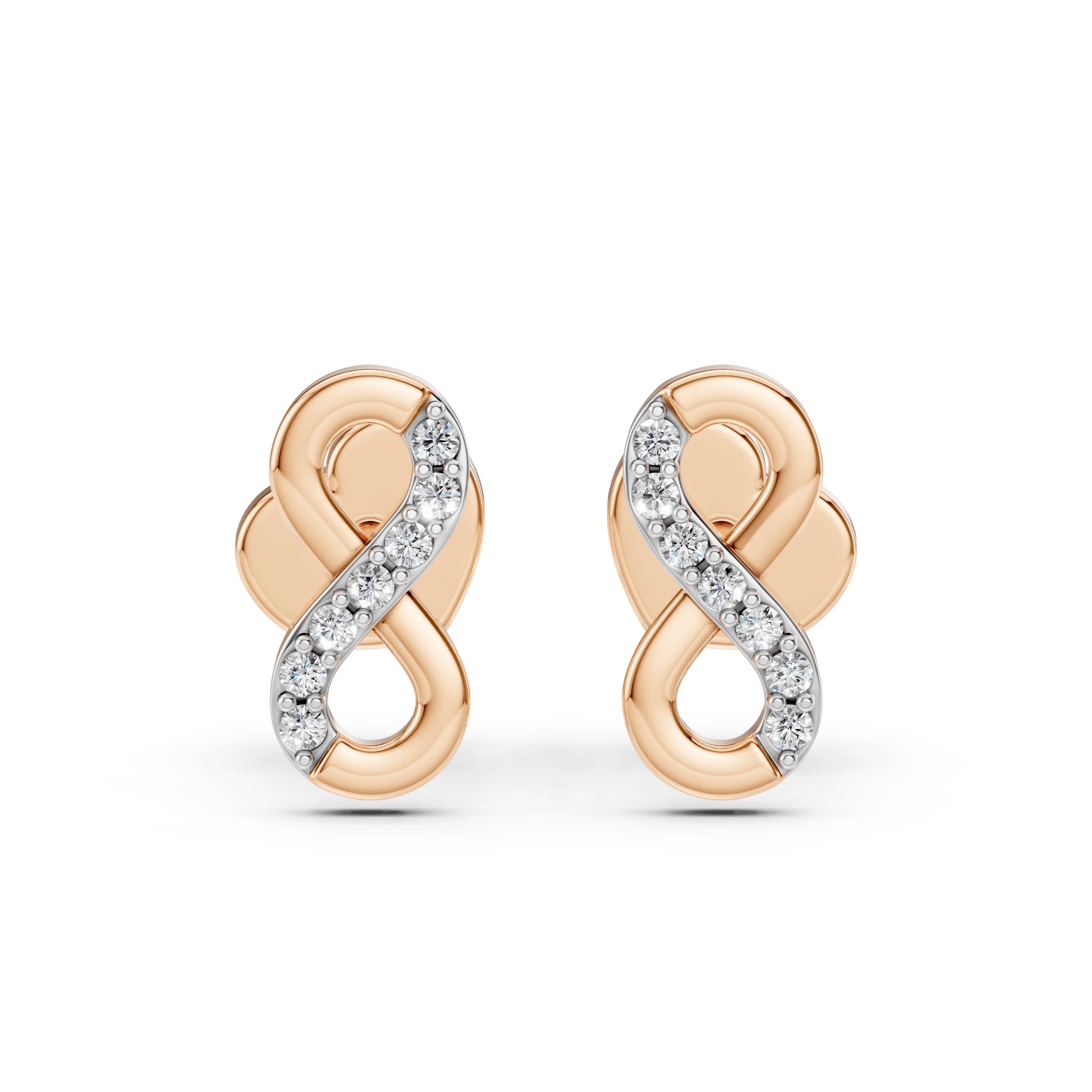 Elegante Diamant-Ohrringe aus 18K Gold - 102-10092