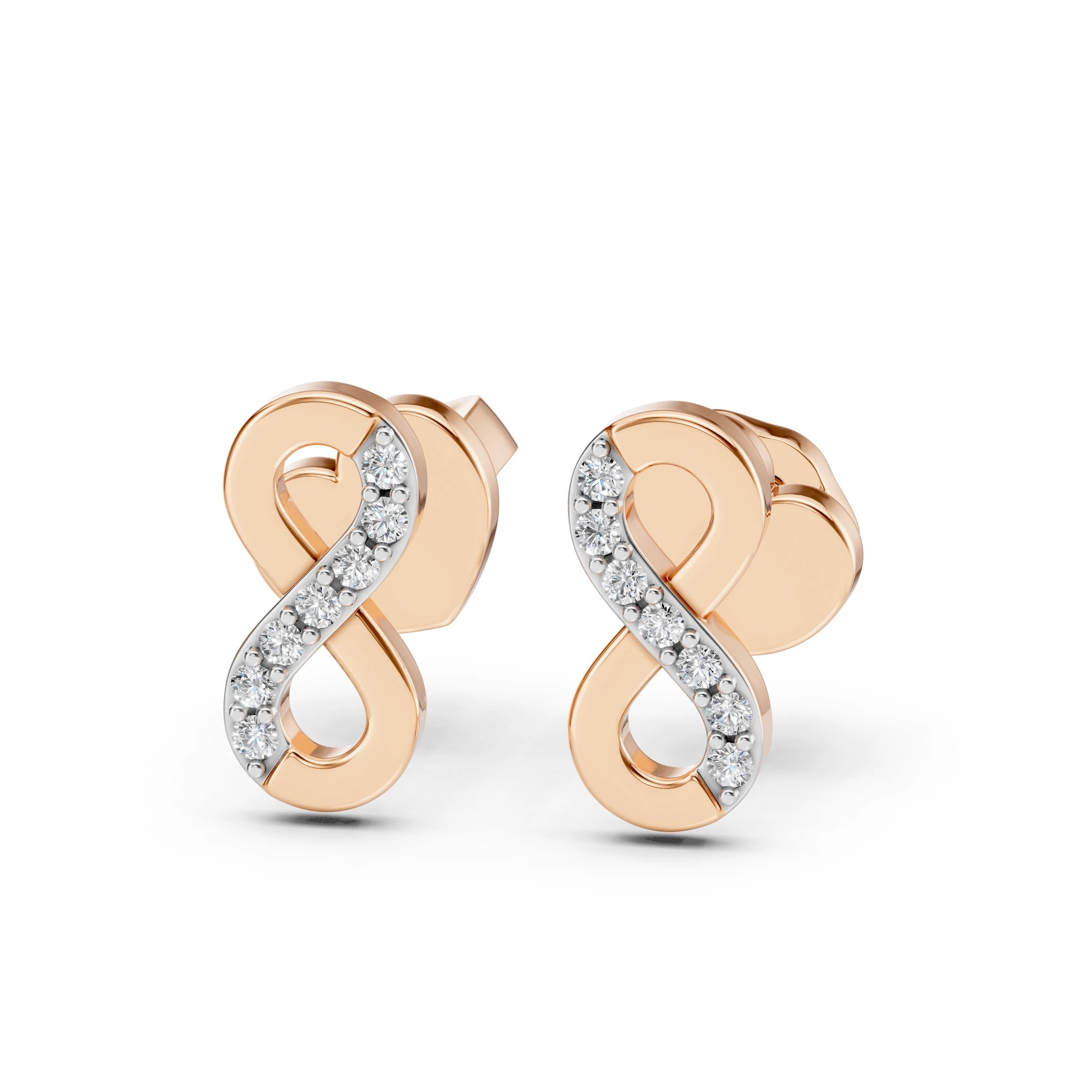 Elegante Diamant-Ohrringe aus 18K Gold - 102-10092