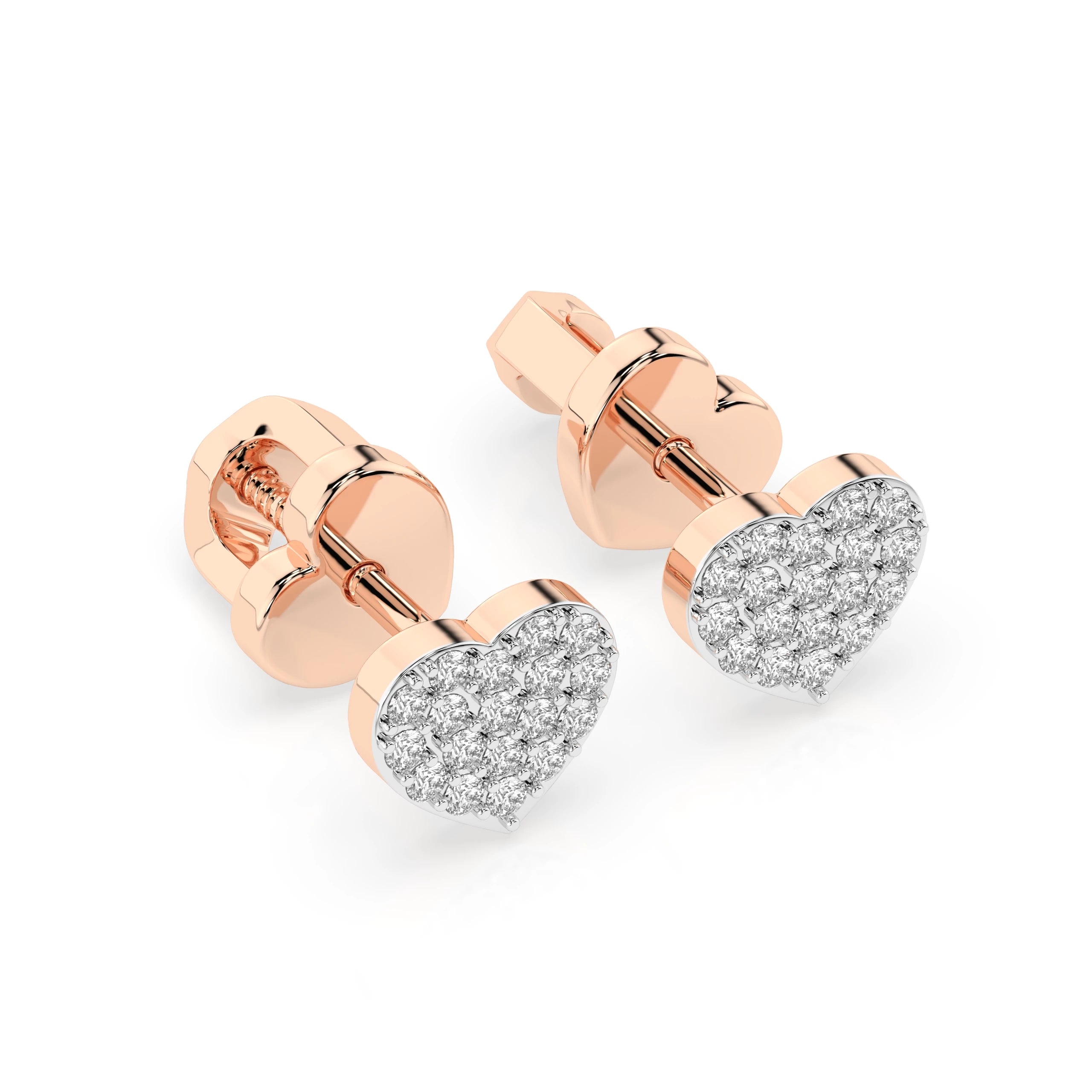 Elegante Diamant-Ohrringe aus 18K Gold - 102-10097