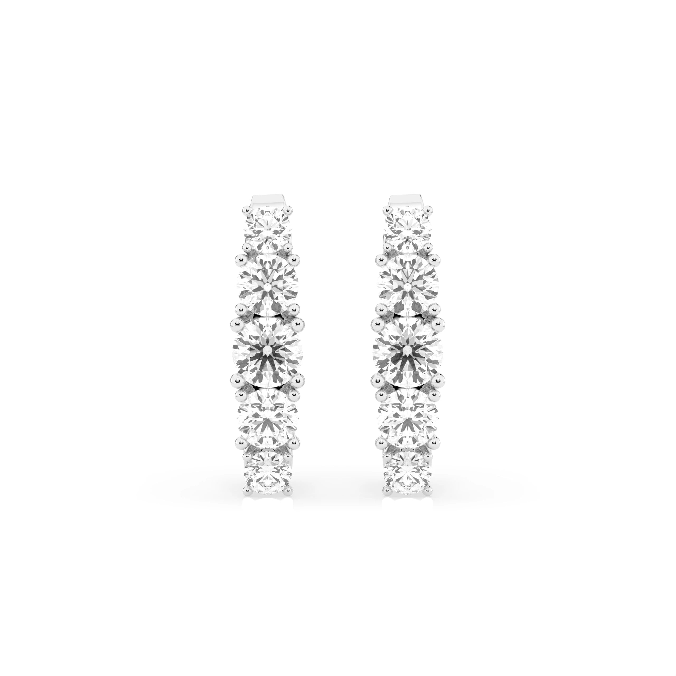 Elegante Diamant-Ohrringe aus 18K Gold - 102-10128