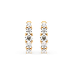 Elegante Diamant-Ohrringe aus 18K Gold - 102-10128