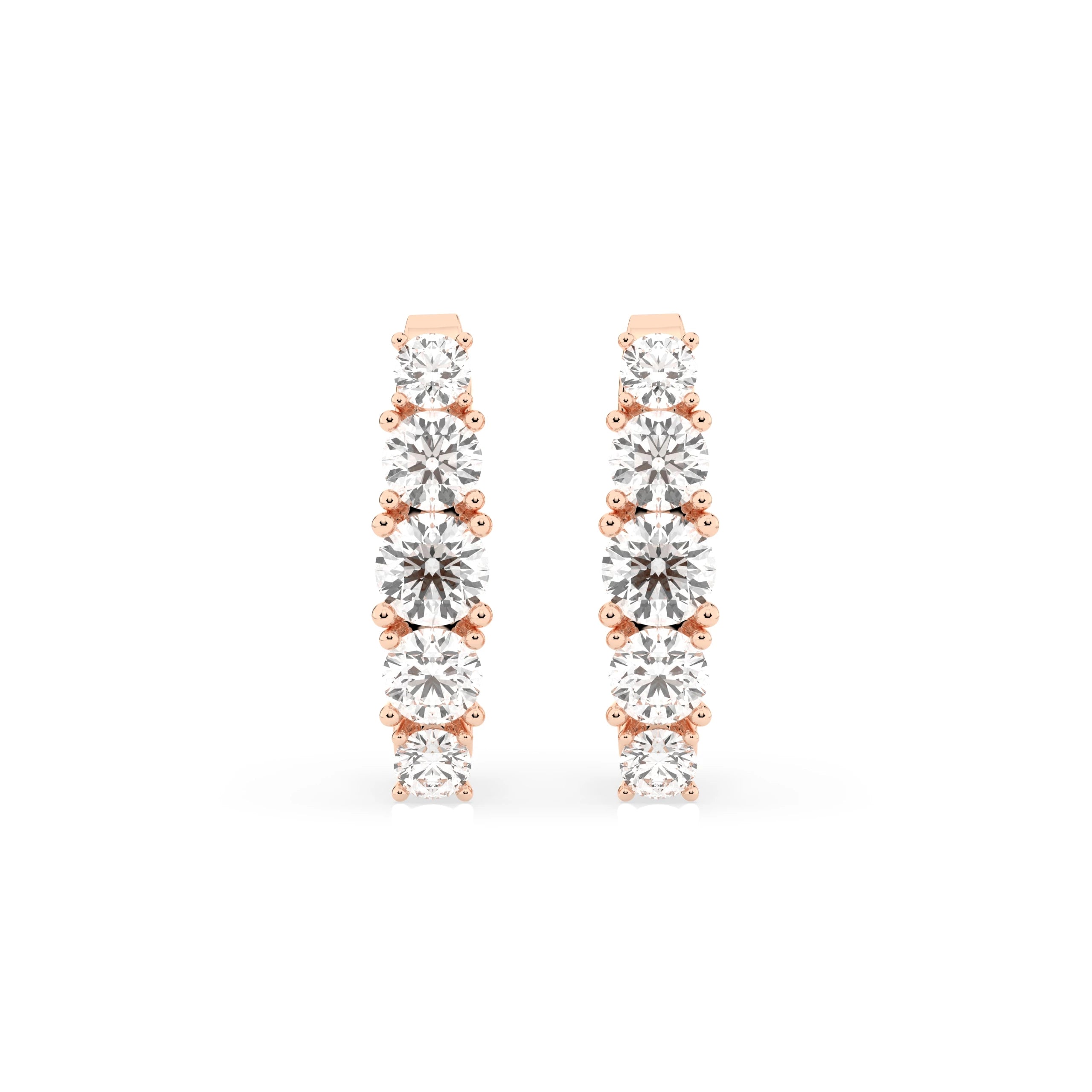 Elegante Diamant-Ohrringe aus 18K Gold - 102-10128