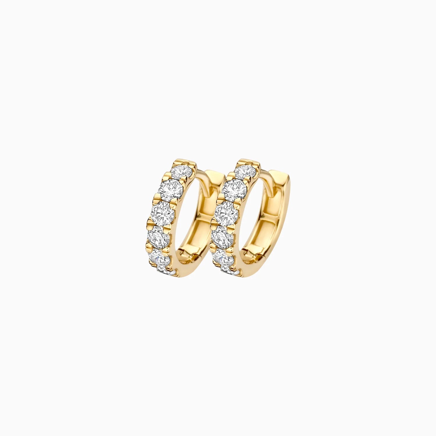 Elegante Diamant-Ohrstecker aus 585er Gelbgold mit Labordiamanten - LG7031Y