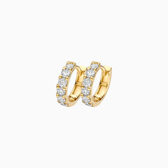 Elegante Diamant-Ohrstecker aus 585er Gelbgold mit Labordiamanten - LG7031Y