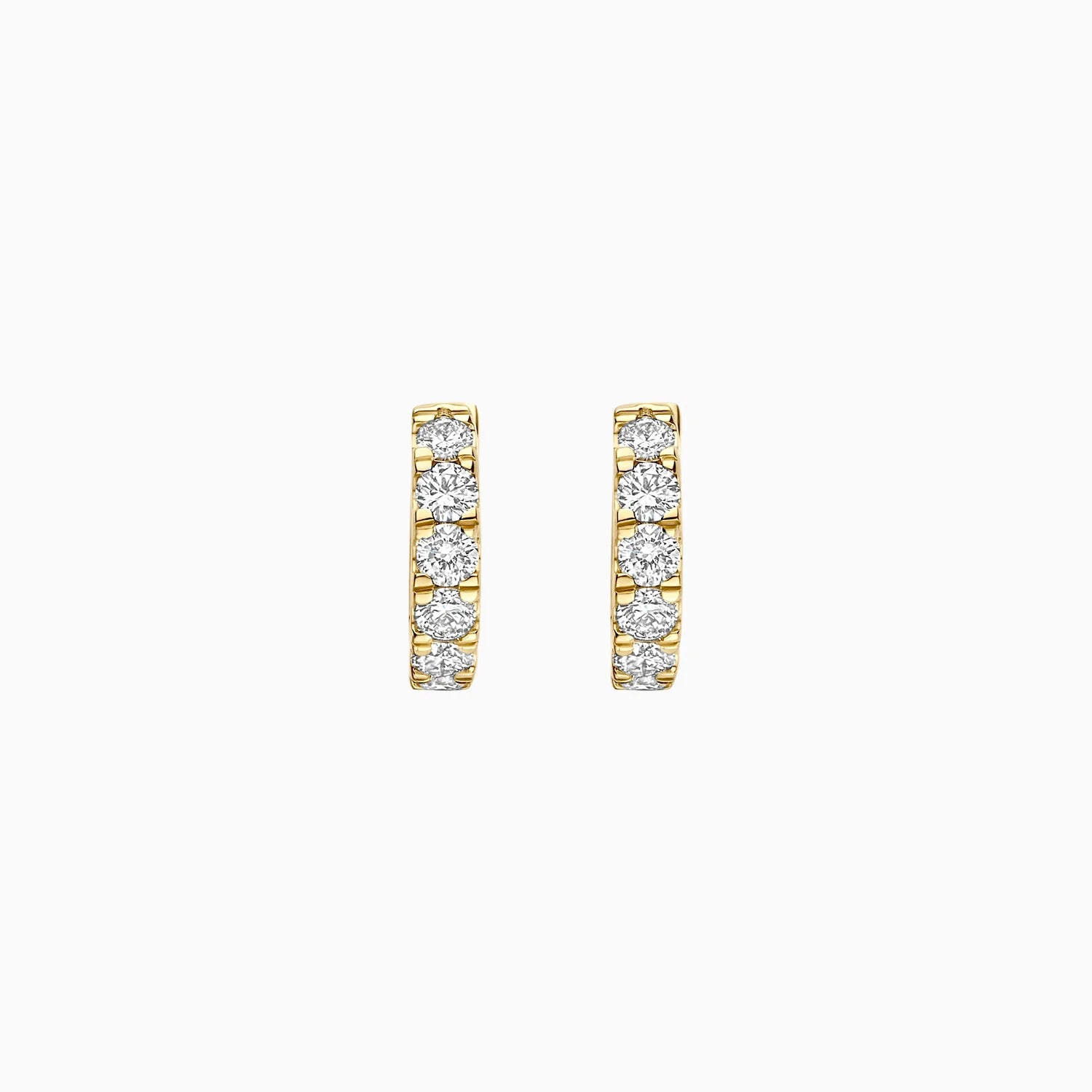 Elegante Diamant-Ohrstecker aus 585er Gelbgold mit Labordiamanten - LG7031Y