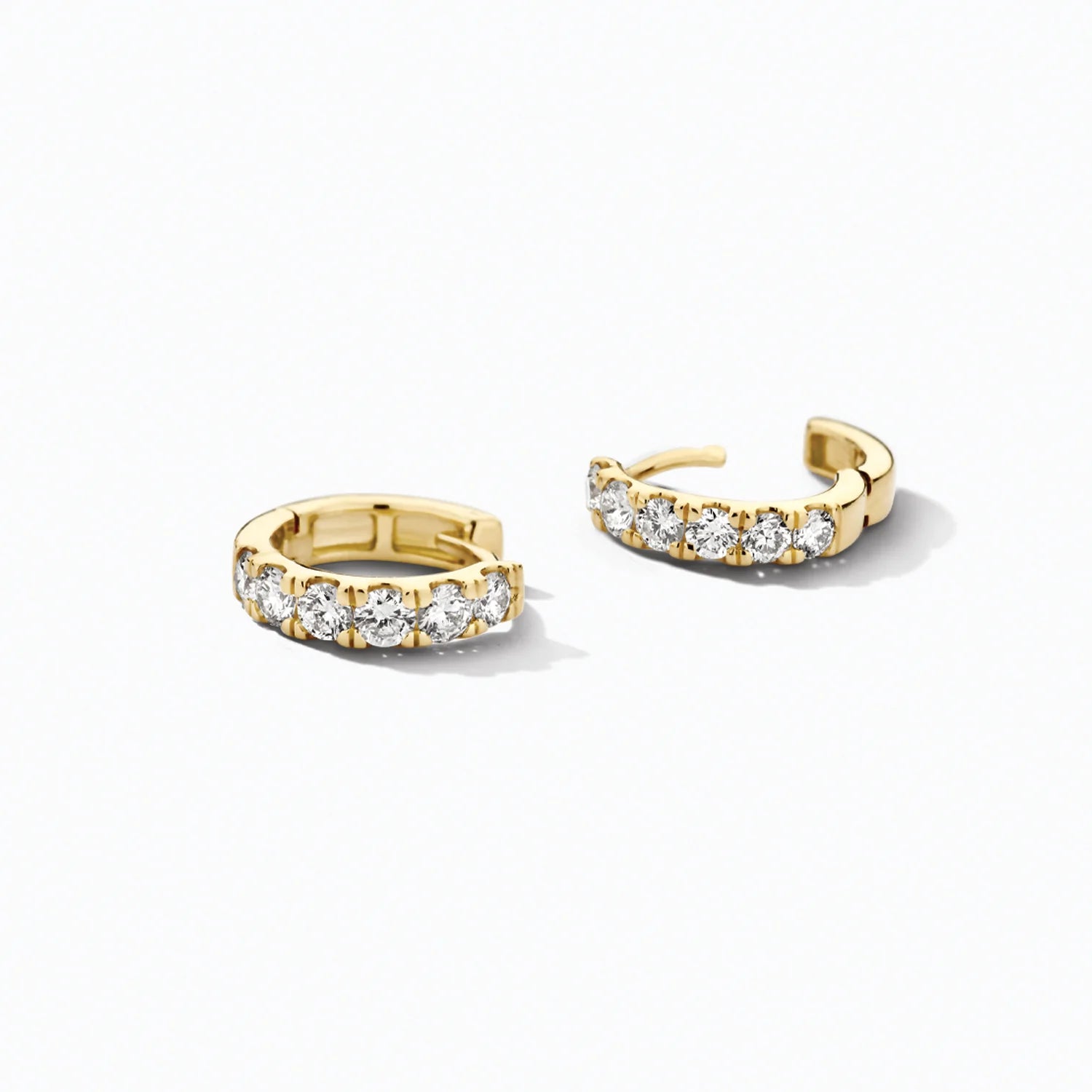 Elegante Diamant-Ohrstecker aus 585er Gelbgold mit Labordiamanten - LG7031Y