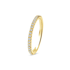 Eleganter Diamant-Pavé Ring aus 18K Gelbgold - YZ00405