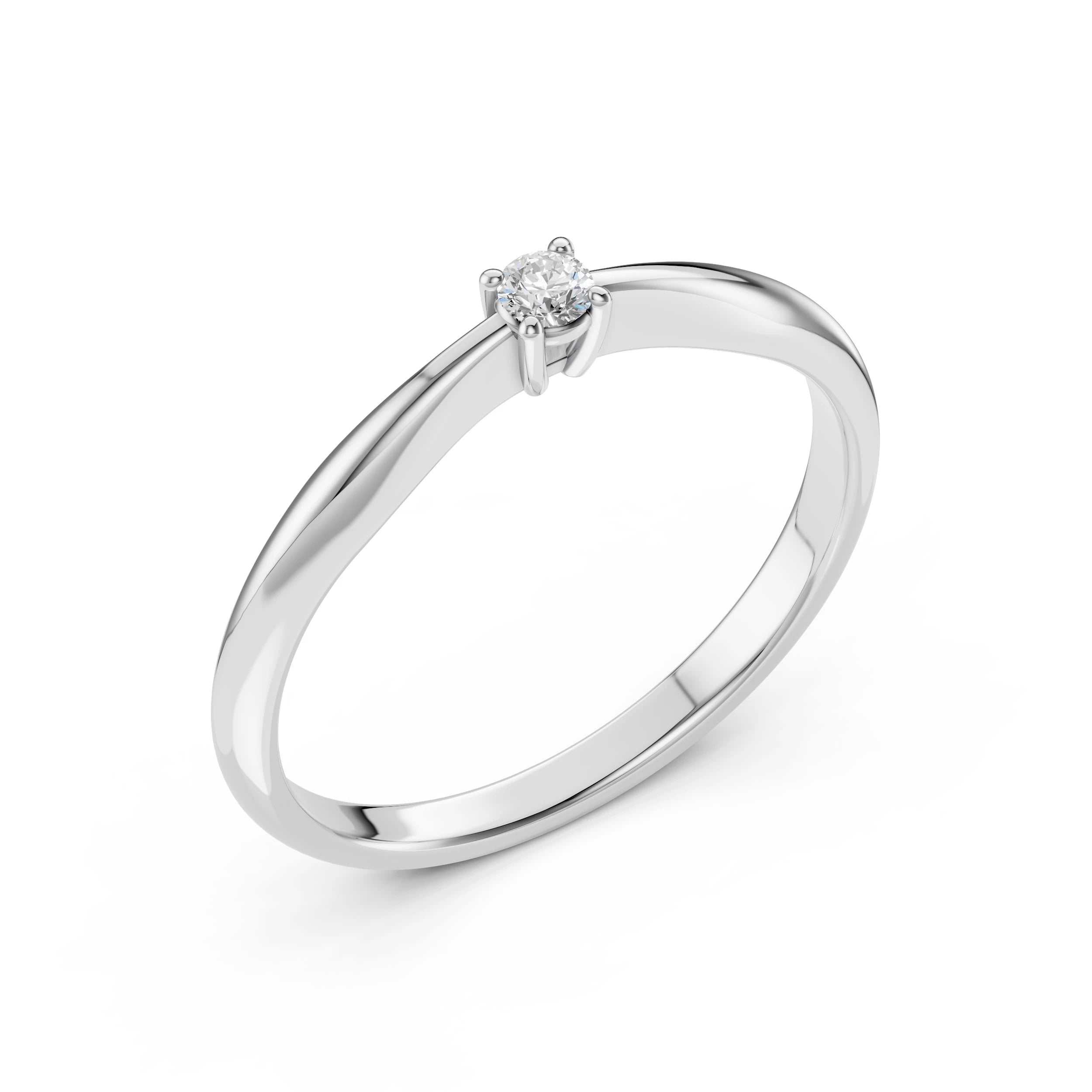 Eleganter Diamant-Ring aus 18K Gold - 101-10021(2.5)