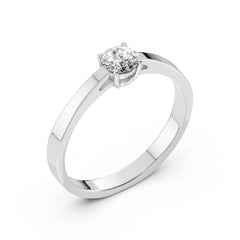 Eleganter Diamant-Ring aus 18K Gold mit zertifiziertem Stein - 101-10012/1(4.7)