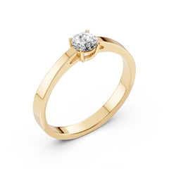 Eleganter Diamant-Ring aus 18K Gold mit zertifiziertem Stein - 101-10012/1(4.7)