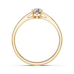Eleganter Diamant-Ring aus 18K Gold mit zertifiziertem Stein - 101-10012/1(4.7)