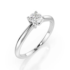 Eleganter Diamant-Ring aus 18K Gold mit zertifiziertem Stein - 101-10021(4.2)