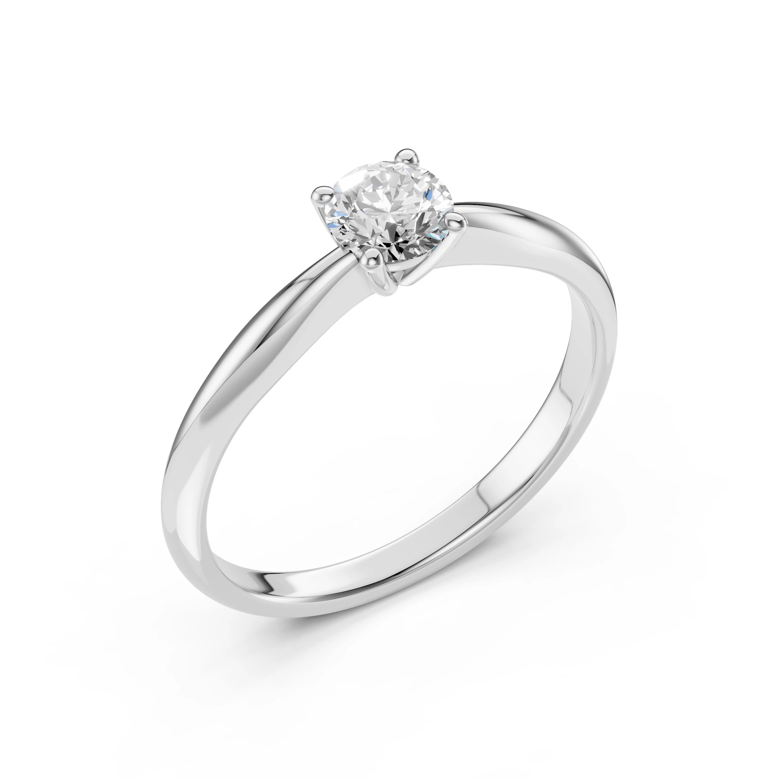 Eleganter Diamant-Ring aus 18K Gold mit zertifiziertem Stein - 101-10021(5.1)