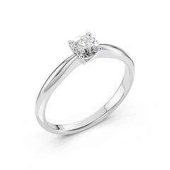 Eleganter Diamant-Ring aus 18K Gold mit zertifiziertem Stein - 101-10021(5.1)