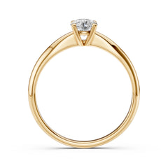 Eleganter Diamant-Ring aus 18K Gold mit zertifiziertem Stein - 101-10021(5.1)