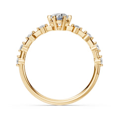 Eleganter Diamant-Ring aus 18K Gold mit zertifiziertem Stein - 101-10144(4.7)