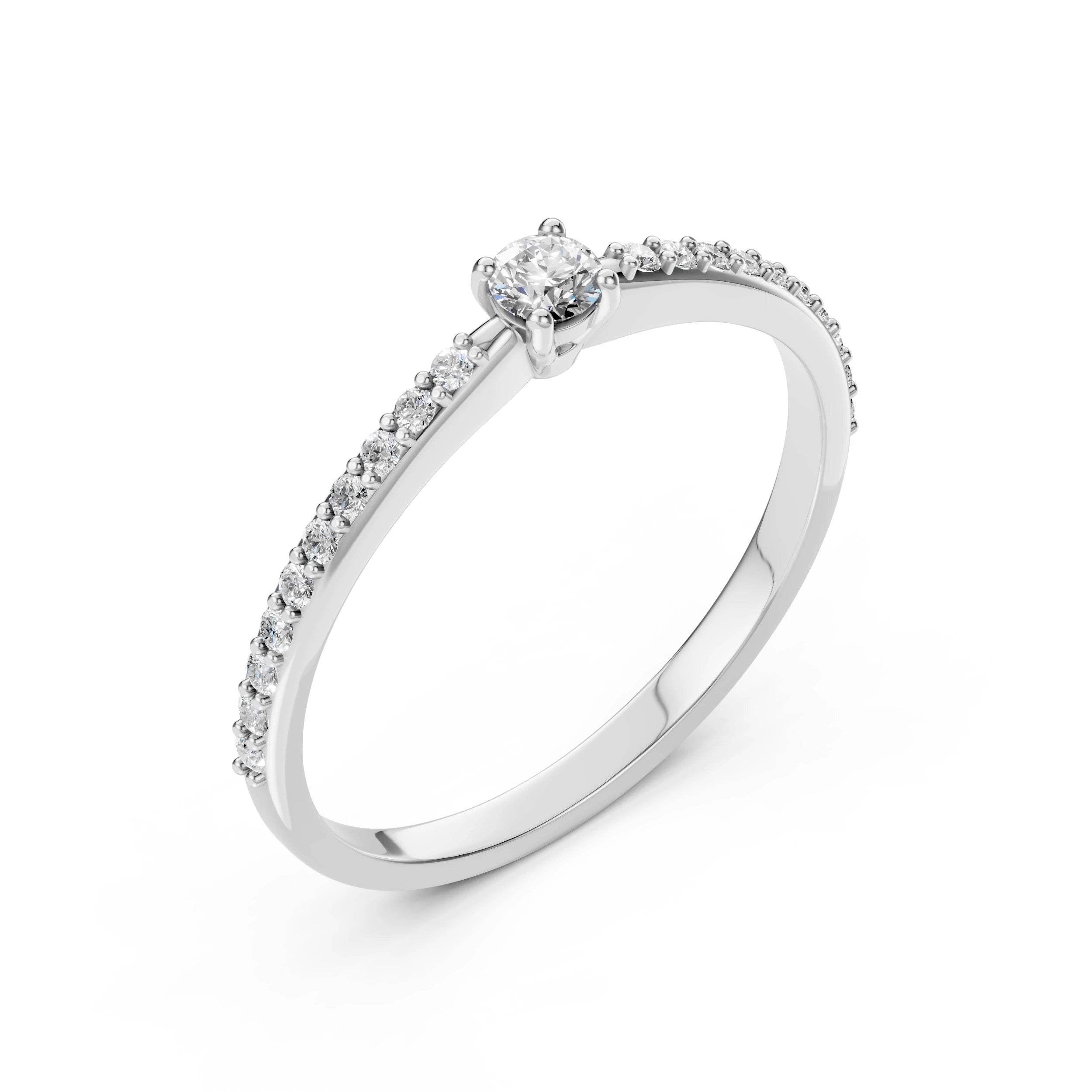 Eleganter Diamantring aus 14K oder 18K Gold - 101-10116/2(3.0)