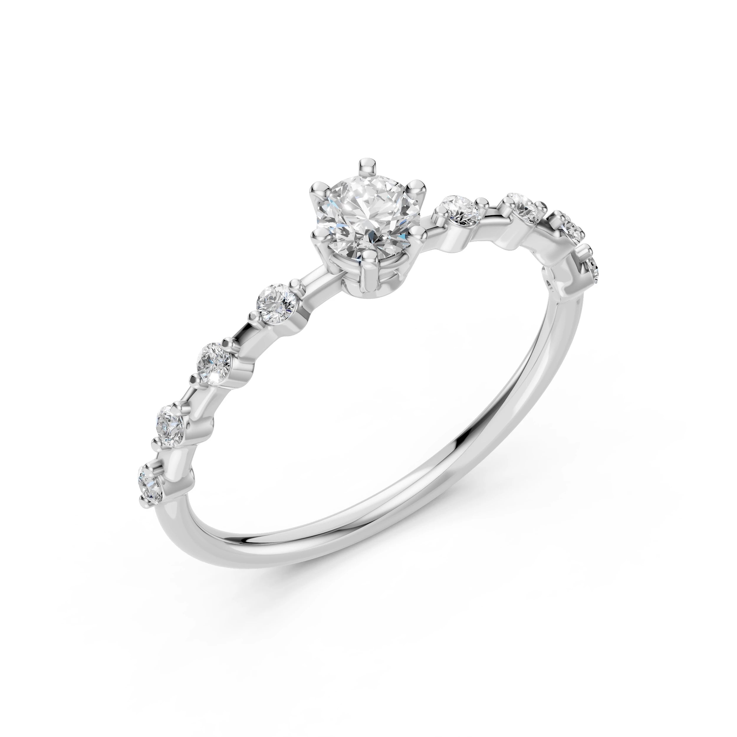 Eleganter Diamantring aus 18K Gold - 101-10144 (4.2)