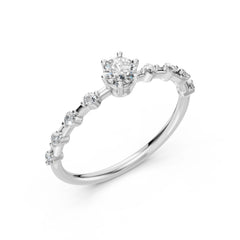 Eleganter Diamantring aus 18K Gold - 101-10144 (4.2)