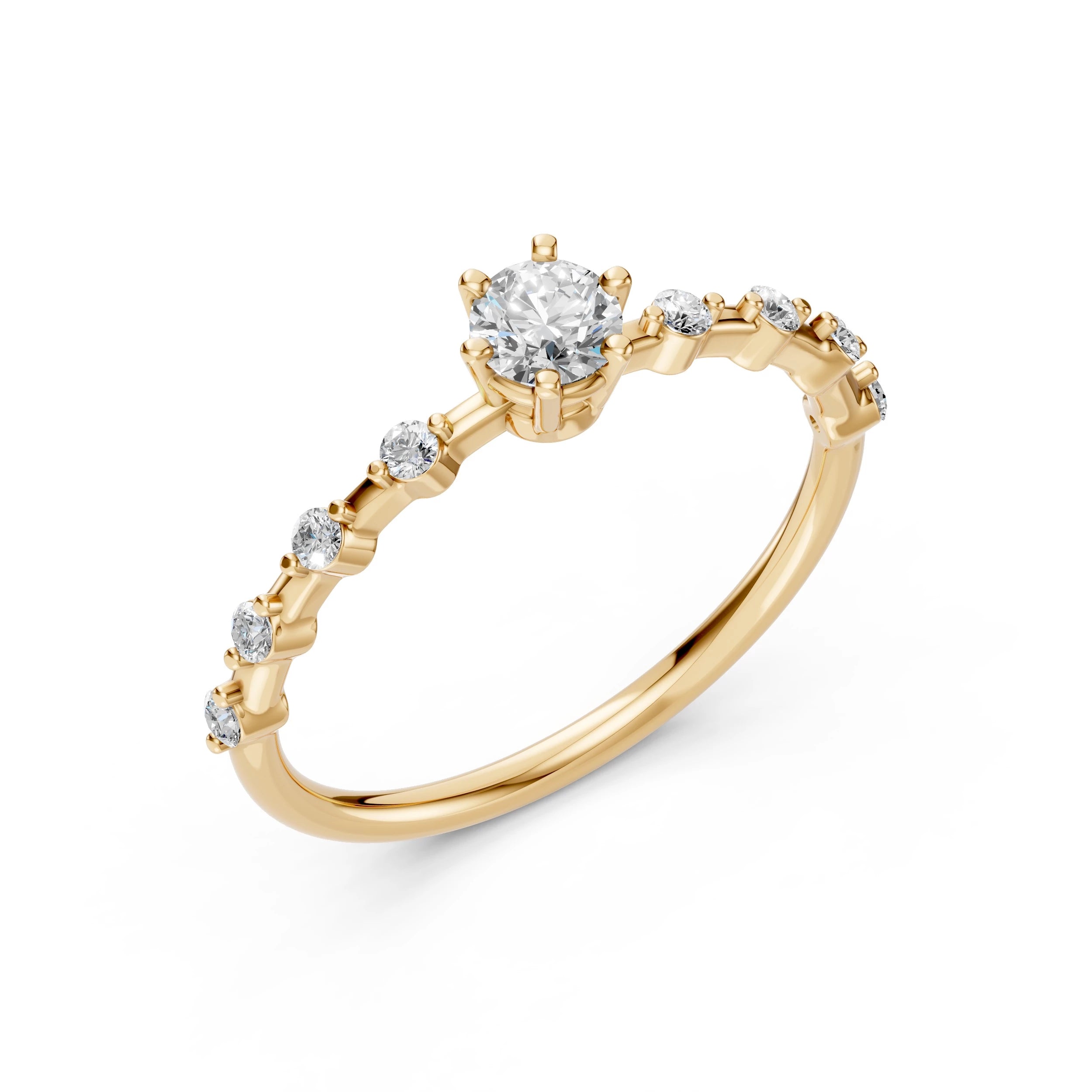 Eleganter Diamantring aus 18K Gold - 101-10144 (4.2)