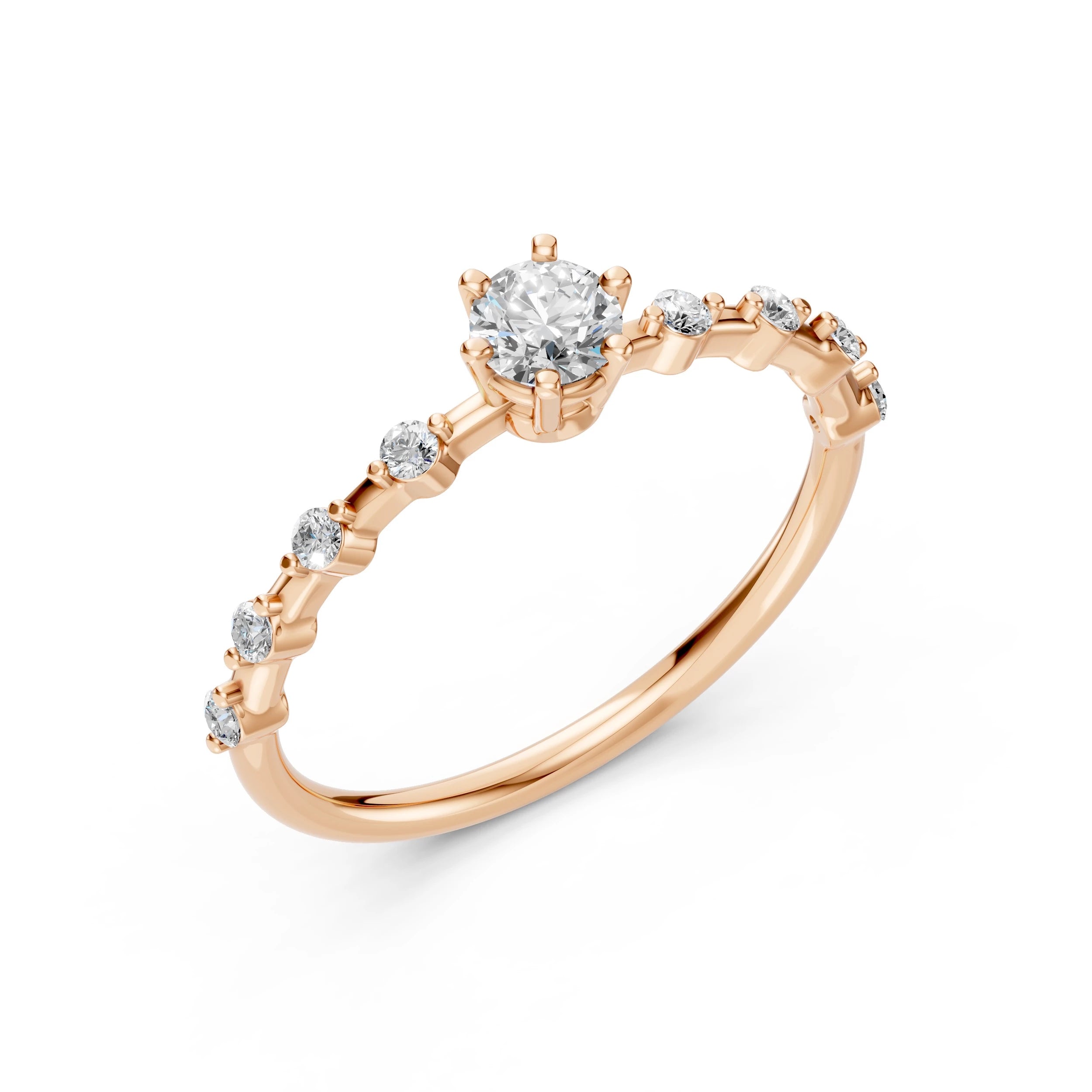 Eleganter Diamantring aus 18K Gold - 101-10144 (4.2)
