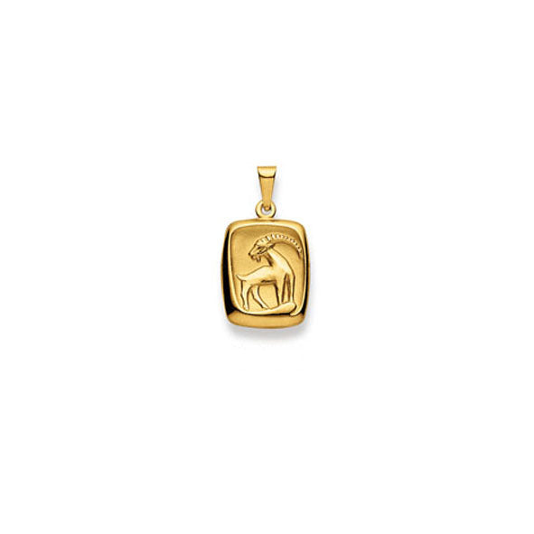 Eleganter Sternzeichen-Anhänger Steinbock aus hochwertigem 750er Gold - 1154.06029/0010