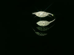 Eleganter Weissgoldring mit Diamanten – 18 Karat Schmuck in Grösse 58 - YZ0003275
