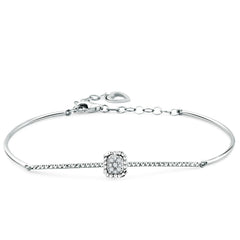 Elegantes Goldarmband mit Diamant (14K / 18K) - KBL0000013