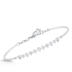 Elegantes Goldarmband mit Diamanten (585 / 750 Gold) - BBL0000118