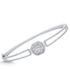 Elegantes Goldarmband mit Diamanten (585 / 750 Gold) - BBL0000168