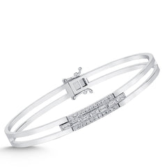 Elegantes Goldarmband mit Diamanten (585 / 750 Gold) - BBL0000169