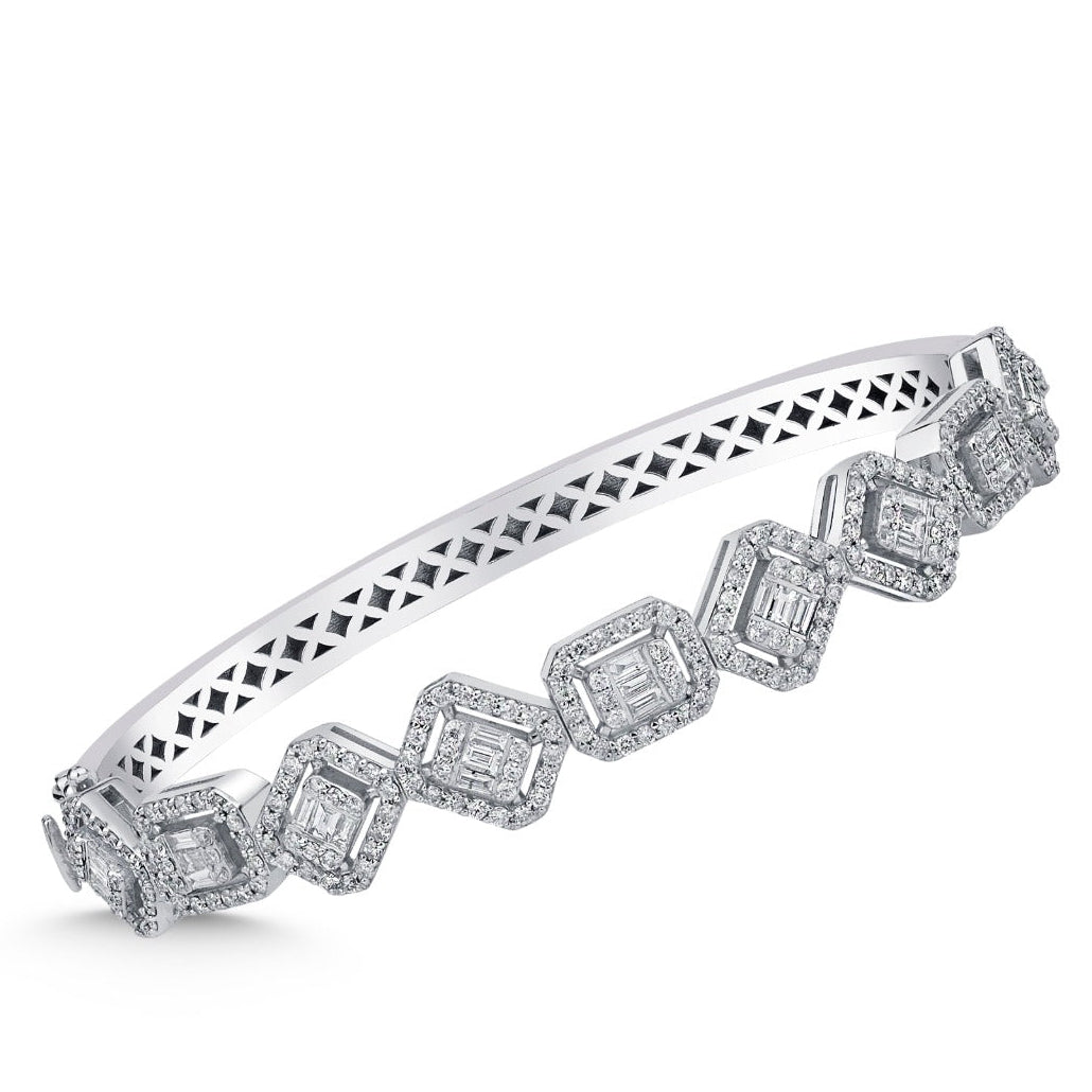 Elegantes Goldarmband mit Diamanten (585 / 750 Gold) - BBL0000171