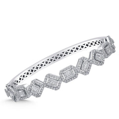 Elegantes Goldarmband mit Diamanten (585 / 750 Gold) - BBL0000171