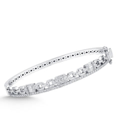 Elegantes Goldarmband mit Diamanten (585 / 750 Gold) - BBL0000213