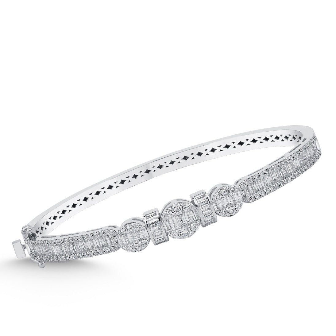Elegantes Goldarmband mit Diamanten (585 / 750 Gold) - BBL0000241