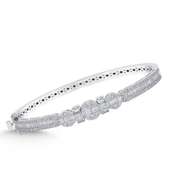 Elegantes Goldarmband mit Diamanten (585 / 750 Gold) - BBL0000241