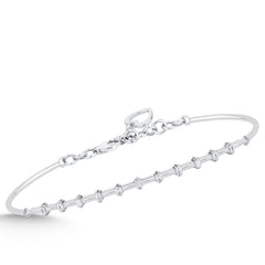 Elegantes Goldarmband mit Diamanten (585 / 750 Gold) - BBL0000350